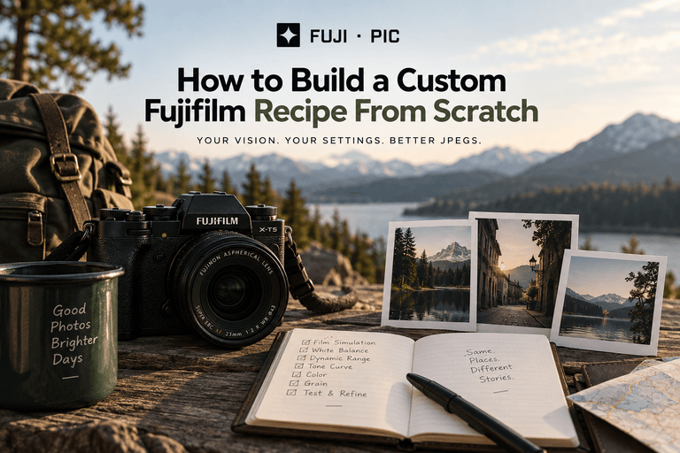 How to create a custom Fujifilm recipe from scratch
